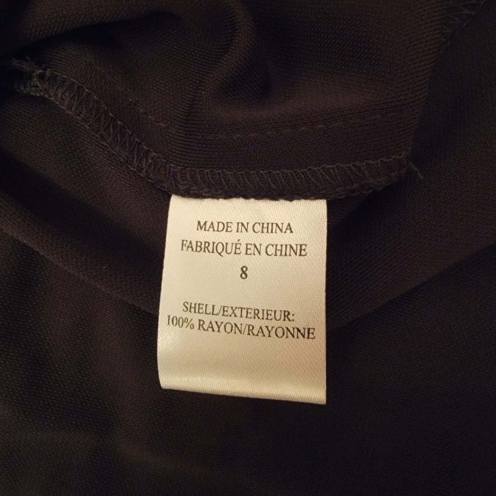 Theory Ivista Black Dress 3/4 Sleeves Size 8 NWT - Picture 10 of 14
